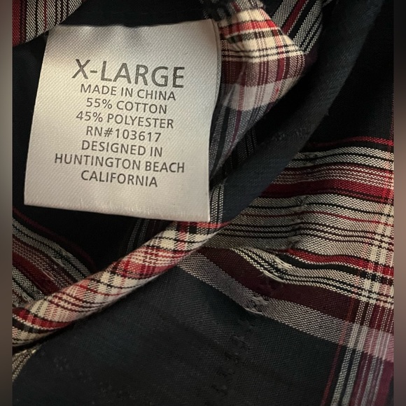 Men’s Coastal short sleeve button down plaid shirt in size xl. - Picture 4 of 10